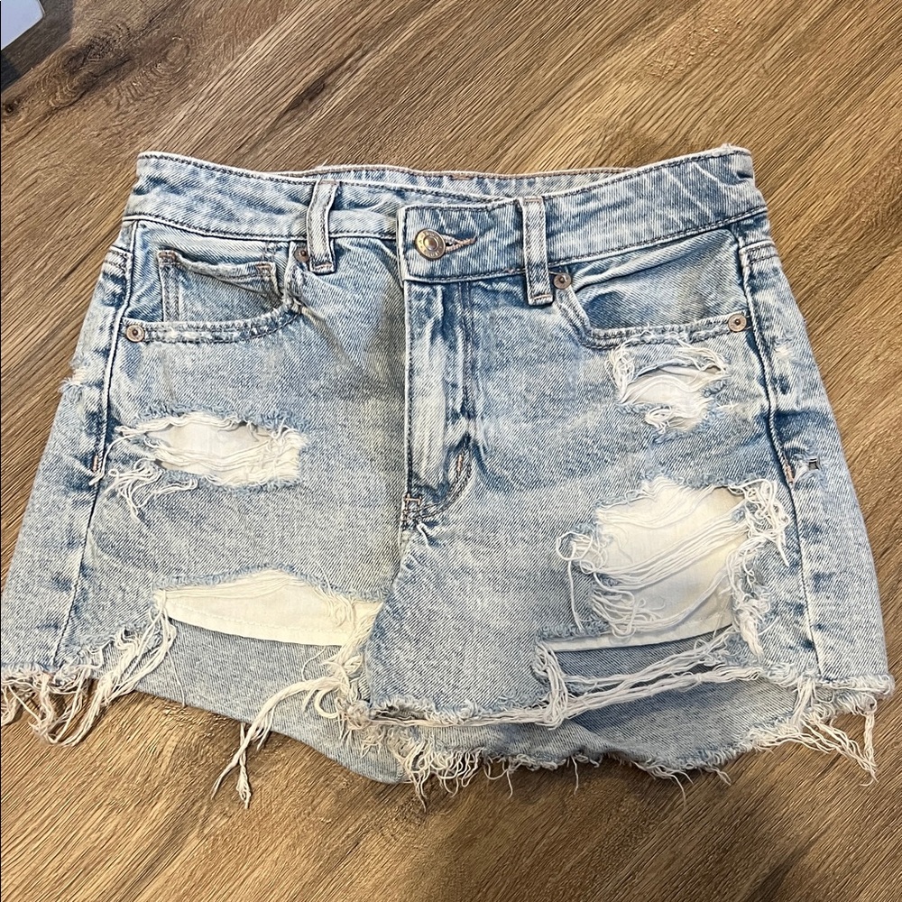 American Eagle Outfitters Light Blue Denim Shorts
